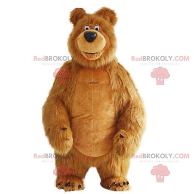 Teddybär REDBROKOLY Maskottchen im aufblasbaren Weihnachtsoutfit / REDBROKO_010493