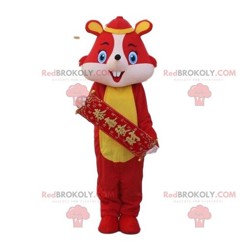 Red mouse costume, Asian costume / REDBROKO_010518