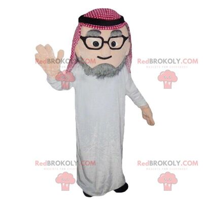 Oriental man costume, Maghreb REDBROKOLY mascot, Muslim / REDBROKO_010527