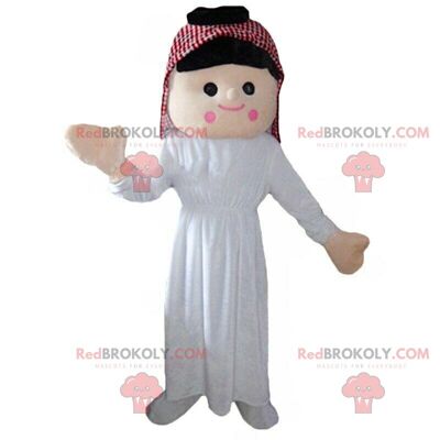 Oriental woman costume, veiled woman REDBROKOLY mascot / REDBROKO_010531