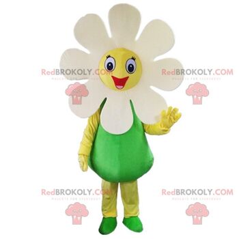 Mascotte de fleur jaune géante REDBROKOLY, costume de fleur de tournesol / REDBROKO_010714