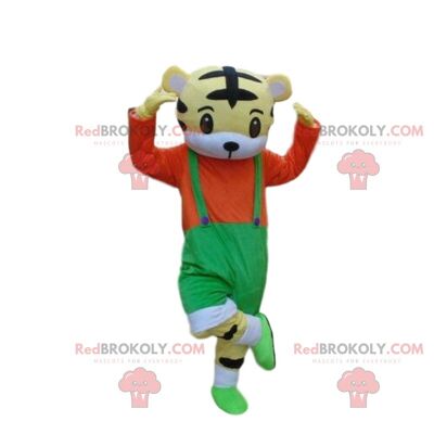 Costume da muratore, tuttofare REDBROKOLY mascotte / REDBROKO_010734