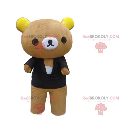 Brown bear REDBROKOLY mascot, giant brown bear costume / REDBROKO_010773