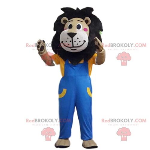 Asian man REDBROKOLY mascot, god of wealth costume / REDBROKO_010781