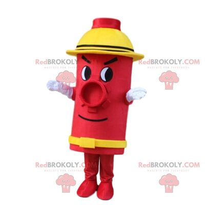 Pappagallo verde rosso e giallo REDBROKOLY mascotte, gigante e peloso / REDBROKO_010793