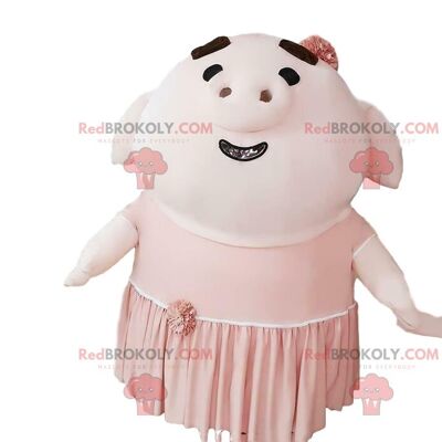 Cerdo inflable gigante mascota REDBROKOLY, disfraz de cerdo / REDBROKO_010813