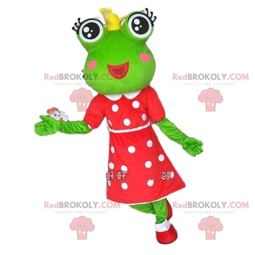 2 REDBROKOLY mascots of frogs, prince and princess / REDBROKO_010844