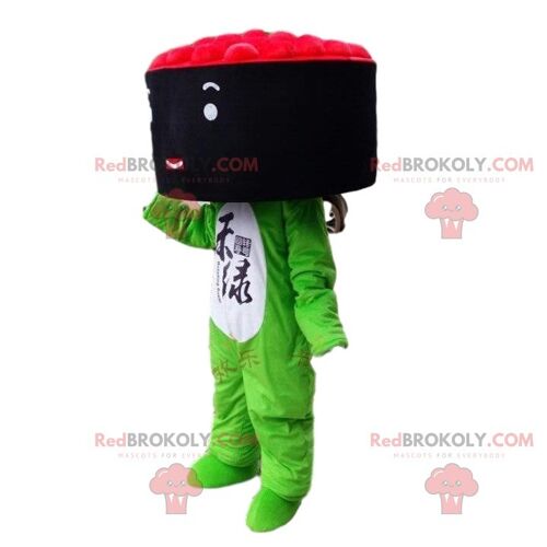 Frog REDBROKOLY mascot with a crown, prince costume / REDBROKO_010846