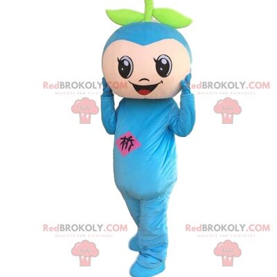 Mascota Troll REDBROKOLY con cabello rosado, traje famoso / REDBROKO_010867