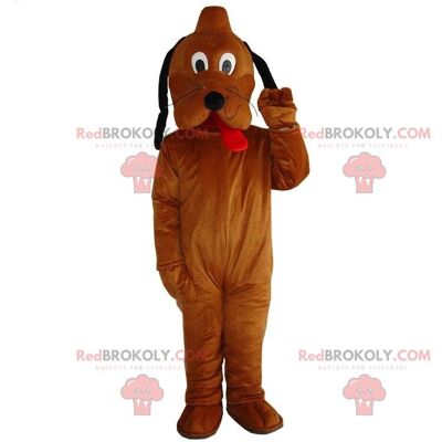 Puma REDBROKOLY mascot, brown cougar, plush feline costume / REDBROKO_010886