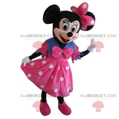 Minnie REDBROKOLY Maskottchen, berühmte Maus und Begleiter von Mickey Mouse / REDBROKO_010913