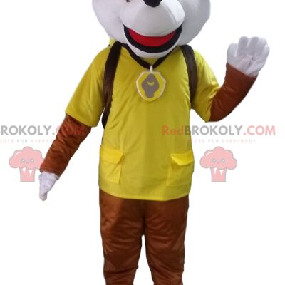 Paw Patrol cartoon police dog REDBROKOLY mascot / REDBROKO_010917