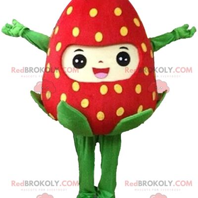 Giant pizza slice REDBROKOLY mascot, pizzeria costume / REDBROKO_010949