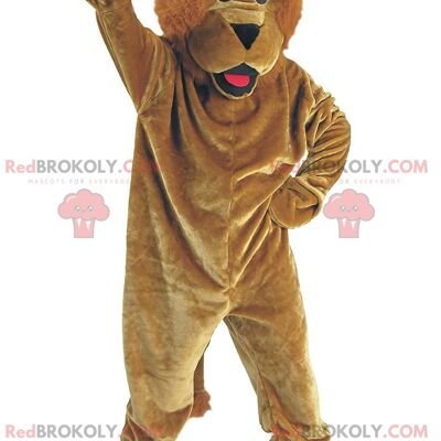 Customizable brown dog REDBROKOLY mascot, plush dog / REDBROKO_010968