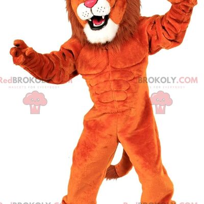 Peluche leone marrone REDBROKOLY mascotte, costume felino / REDBROKO_010983