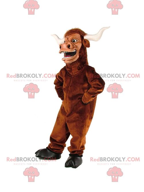 Goat REDBROKOLY mascot with horns, ram costume / REDBROKO_011009