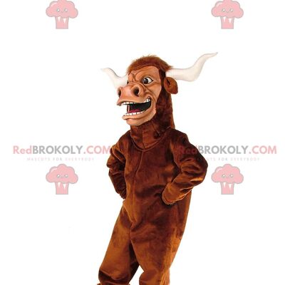 Goat REDBROKOLY mascot with horns, ram costume / REDBROKO_011009