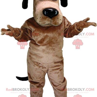 Brown bear REDBROKOLY mascot, giant brown bear costume / REDBROKO_011036