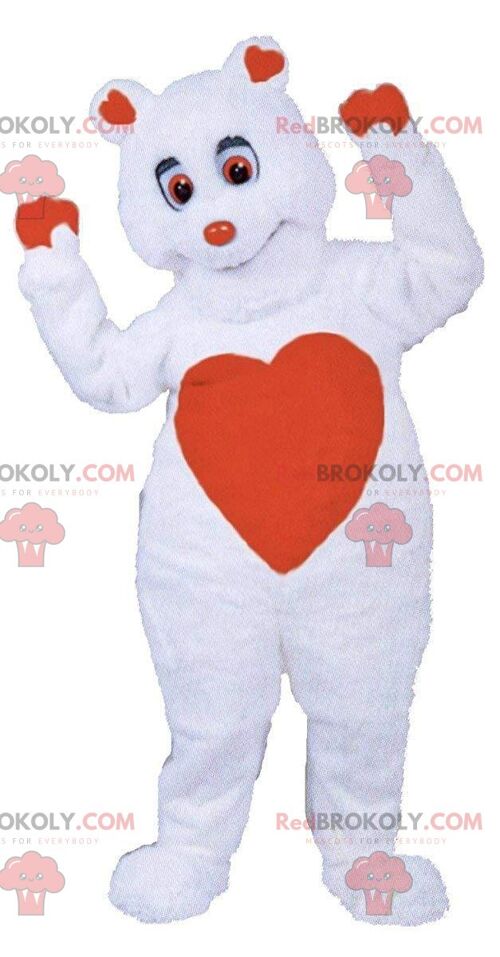 Giant brown mouse REDBROKOLY mascot, cartoon style mouse costume / REDBROKO_011081