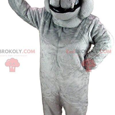 Ippopotamo grigio gigante REDBROKOLY mascotte, costume animale esotico / REDBROKO_011083