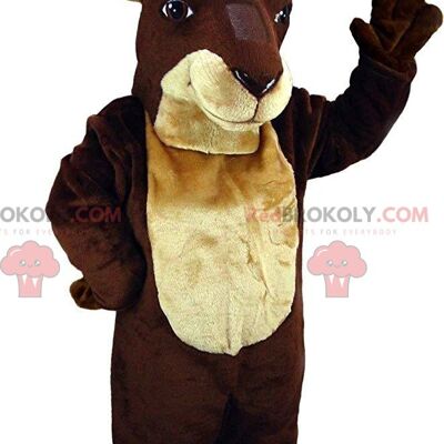 Green dinosaur REDBROKOLY mascot, giant, large dinosaur costume / REDBROKO_011094