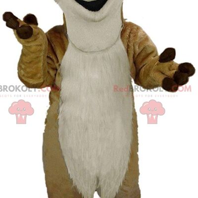 Mascota de bulldog gris REDBROKOLY con aspecto feroz, disfraz de perro malvado / REDBROKO_011120