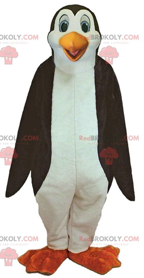 Black and white skunk REDBROKOLY mascot, giant polecat costume / REDBROKO_011124