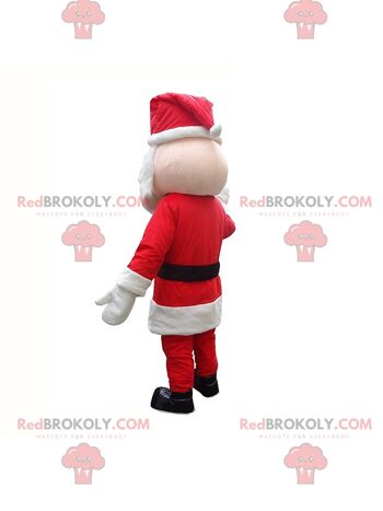 Mascotte de Lutin de Noël rouge et blanc REDBROKOLY, costume de Père Noël / REDBROKO_011160 3