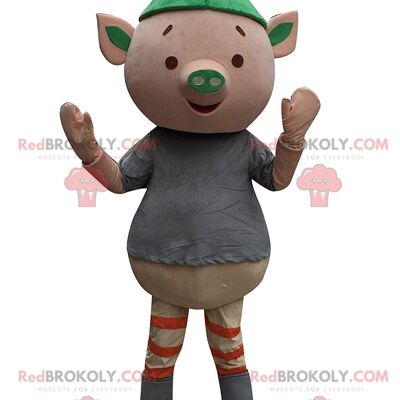 Christmas teddy bear REDBROKOLY mascot, Christmas costume / REDBROKO_011171