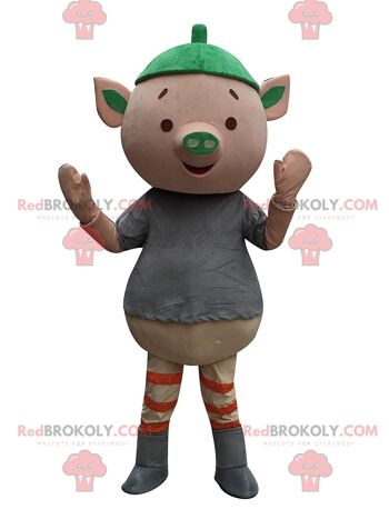 Mascotte d'ours en peluche de Noël REDBROKOLY, déguisement de Noël / REDBROKO_011171 1