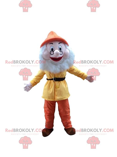 Very cute and entertaining orange and white fox REDBROKOLY mascot / REDBROKO_011278