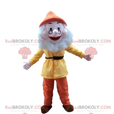 Very cute and entertaining orange and white fox REDBROKOLY mascot / REDBROKO_011278