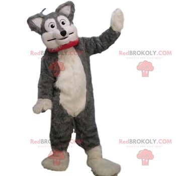 Mascotte de chien husky tricolore REDBROKOLY, déguisement de chien poilu / REDBROKO_011355 2