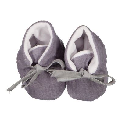 GRAY MATERNITY SLIPPERS