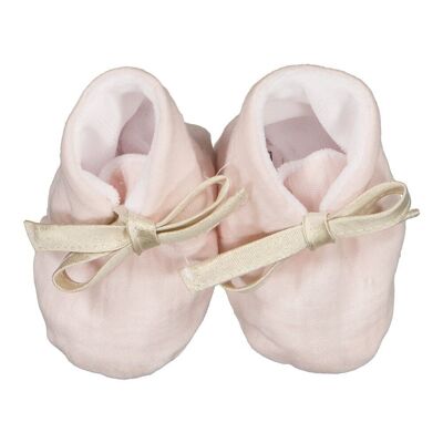 Chaussons maternite rose poudre