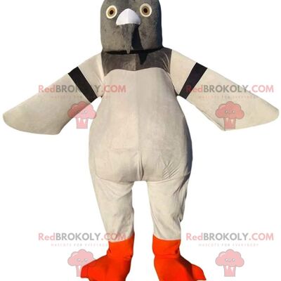 Mascotte de castor marron REDBROKOLY habillé en tenue de sport / REDBROKO_011466