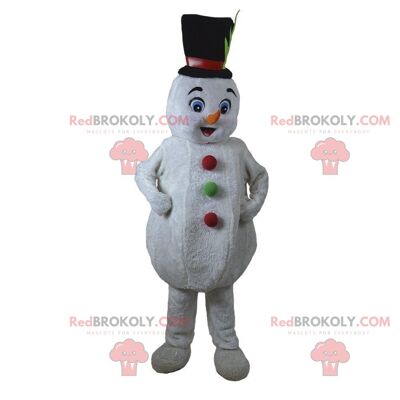 Renna natalizia REDBROKOLY mascotte con naso rosso, caribù REDBROKOLY mascotte / REDBROKO_011492
