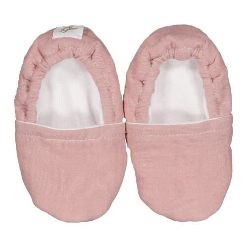 Chaussons vieux rose