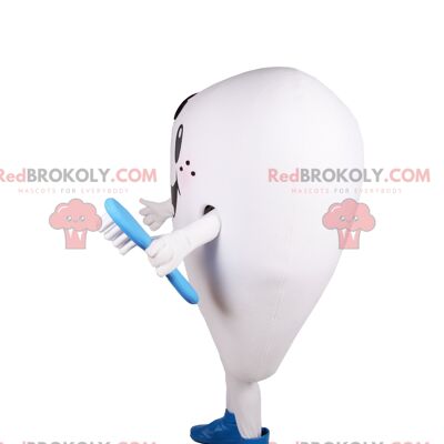 Penguin REDBROKOLY mascot with its big touching eyes / REDBROKO_011645