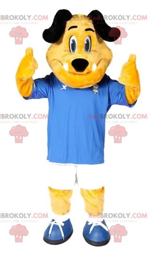 Sports player REDBROKOLY mascot, with a basketball head / REDBROKO_011803