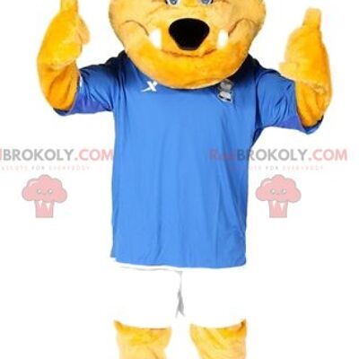 Giocatore sportivo REDBROKOLY mascotte, con testa da basket / REDBROKO_011803