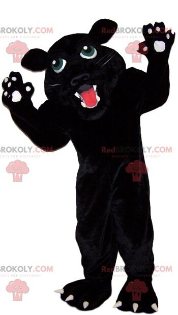 Mascotte de monstre poilu noir REDBROKOLY / REDBROKO_011817