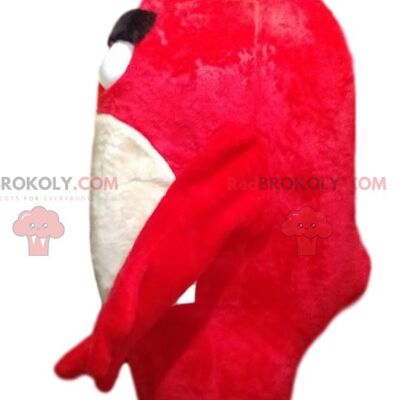 Elefante rosa mascotte REDBROKOLY in abito da cameriera / REDBROKO_011833