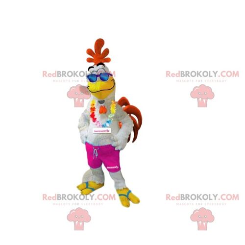 Orange dragon REDBROKOLY mascot, with pistols / REDBROKO_011909