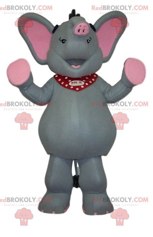 Eeyore REDBROKOLY mascot, faithful friend of Winnie the Pooh / REDBROKO_011945