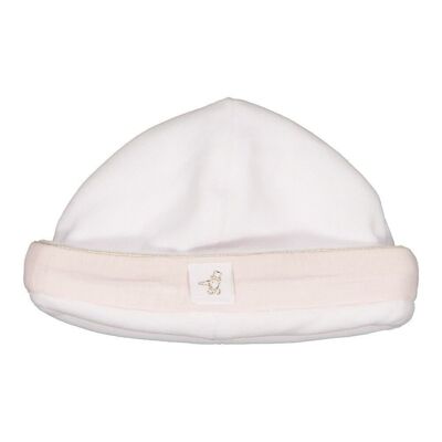 Bonnet de maternite rose poudre