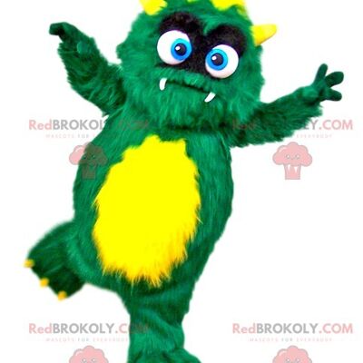 Locusta verde REDBROKOLY mascotte con berretto rosso / REDBROKO_011993