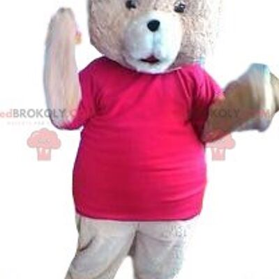 Mascotte REDBROKOLY dell'orso beige. Costume da orso beige / REDBROKO_012167