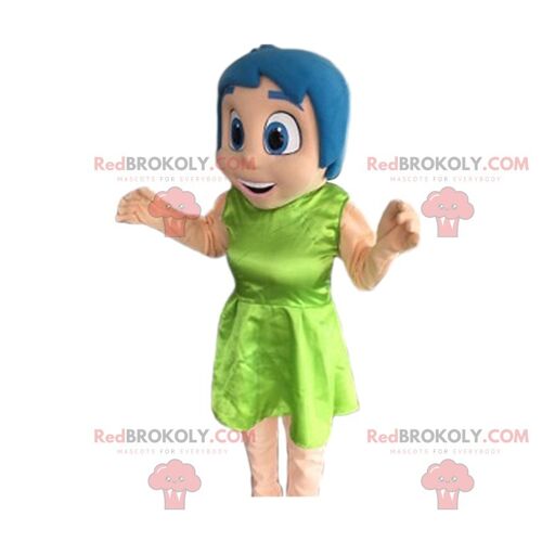 Sow masotte with a blue dress. Sow costume / REDBROKO_012239