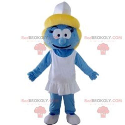 Mascotte d'homme REDBROKOLY en uniforme bleu. DÉGUISEMENT HOMME / REDBROKO_012270